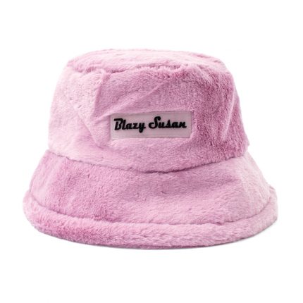 fuzy bucket hat rosa blazy susan